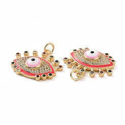 Латунные подвески из микро-паве KK-E068-VF018