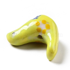 Handgemachte Porzellan Perlen gedruckt&nbsp;LS-PORC-F005-04E