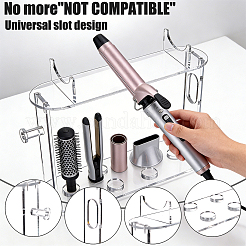 Portautensili per lo styling dei capelli in acrilico trasparente&nbsp;ODIS-WH0030-341