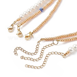 Set di collane di perline malocchio di perle&nbsp;NJEW-JN04048