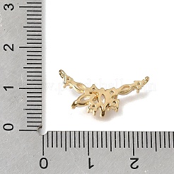 Pendentifs en zircone cubique clair en laiton&nbsp;KK-K427-05A-G