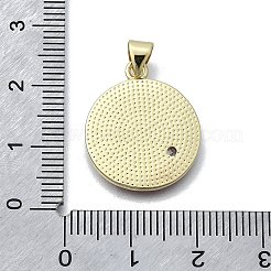 Небесные подвески из латуни с микропаве из кубического циркония&nbsp;KK-V010-04G-01