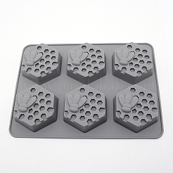 Bienenwaben-Silikonformen in Lebensmittelqualität&nbsp;LS-DIY-WH0180-02
