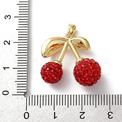 Подвески латунные горный хрусталь&nbsp;KK-P320-09A-G