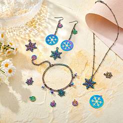 12pcs 6 pendentifs en alliage de couleur arc-en-ciel&nbsp;sgFIND-SZ0005-79