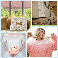 5 ярд полиэстеровой цветочной вышивки кружевной отделки&nbsp;OCOR-GF0004-38B