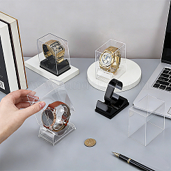 6 vitrina de plástico para relojes individuales de 2 colores&nbsp;CON-PH0003-65