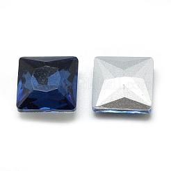 Cabujones de cristal con rhinestone&nbsp;RGLA-T027-8x8mm-14