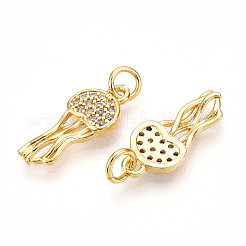 Латунные микро проложить кубического циркония подвески&nbsp;KK-N257-12G
