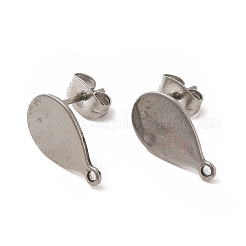 Orecchini a bottone in acciaio inossidabile 201 anti-ossidazione&nbsp;STAS-P320-11P