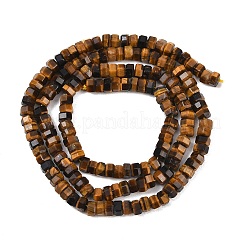 Природных тигровый глаз бисер нитей&nbsp;G-G345-C15-2x4mm