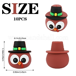 10 pz perline in silicone&nbsp;SIL-SZ0003-34B