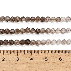 Farbverlauf natürliche Rauchquarz Perlen Stränge&nbsp;G-Z106-A05-4mm-01