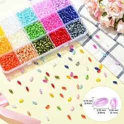 90 г двухцветных бусин из искусственного жемчуга ABS&nbsp;KY-YW0002-18