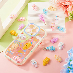 Кабошоны из смолы 30шт 6 цветов&nbsp;RESI-TA0003-80