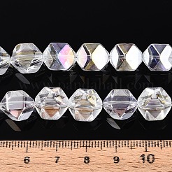 Стеклянные бусины с гальваническим покрытием &nbsp;EGLA-T021-21A