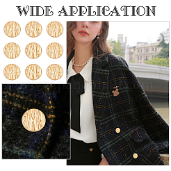 32 шт. 2 стильных пуговицы из сплава с тремя отверстиями на ножке&nbsp;BUTT-GA0001-02LG