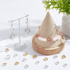 24шт. 2-х цветная латунная рамка для бусин KK-SC0005-39