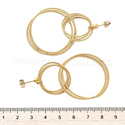 Серьги-гвоздики из нержавеющей стали 304&nbsp;EJEW-Z098-27G