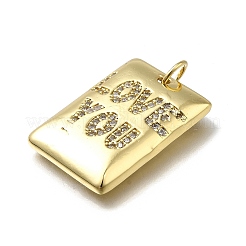 Латунные микро проложить кубического циркония подвески&nbsp;KK-C090-44G-02