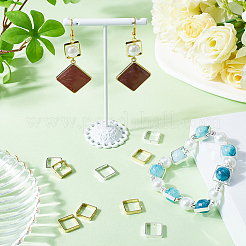 40шт. 2-х цветная латунная рамка для бусин KK-SC0004-64