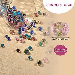 50 pz 5 perline fatte a mano in stile lampwork&nbsp;LAMP-SZ0001-20
