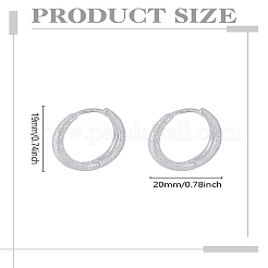 1 пара серег-колец из сплава&nbsp;EJEW-LP0008-033