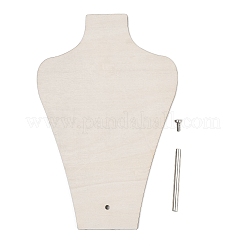 Vasenförmige Schmuckständer aus MDF und Eisen für Anhänger und Halsketten&nbsp;NDIS-G008-01B-02