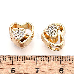 Стойки покрытие сплава горный хрусталь европейских бусы FIND-N011-07KCG