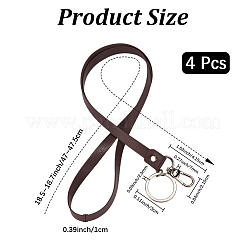 4 шт. ремешок на шею из искусственной кожи&nbsp;AJEW-CL0001-28A