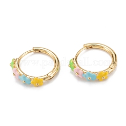 Orecchini a clip in ottone smaltato&nbsp;EJEW-D274-06