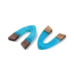 Подвески из смолы и дерева&nbsp;WOOD-F015-16F