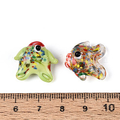 Бусы лэмпворк ручной работы&nbsp;LAMP-N036-22A