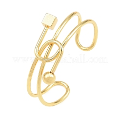 Brazaletes de latón con nudo abierto para mujer&nbsp;KK-CBA5A76-03G