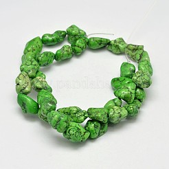 Fili di perline di magnesite naturale tinti&nbsp;G-M139-13-C