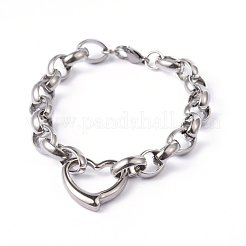 Комплекты ювелирных изделий из нержавеющей стали 304 с сердечками&nbsp;LS-SJEW-F132-08P