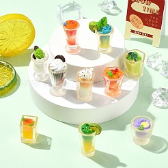 20 шт. 10 стиля миниатюрные украшения для прохладительных напитков из смолы&nbsp;DJEW-CJ0001-22