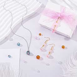 15 шт. 15 стиля бусины-шарики из дутого стекла ручной работы GLAA-GO0001-10