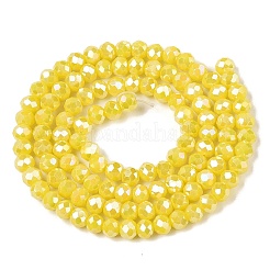 Стеклянные бусины с гальваническим покрытием &nbsp;EGLA-A044-P4mm-B04