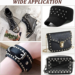 200 шт. латунные заклепки с четырьмя лапками&nbsp;KK-GF0001-20G