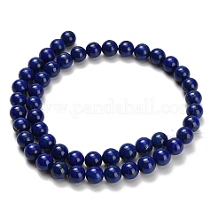 Нитки бусины из натурального ляписа-лазури G-H329-C01-8mm