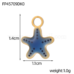 Подвески из нержавеющей стали 304 с эмалью&nbsp;STAS-OY008-50G
