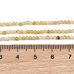 Cuentas de jade Xiuyan naturales hebras&nbsp;GG-CBA0389-A01-2mm