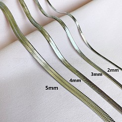 Colliers à chaîne serpent en acier inoxydable 304 pour femmes&nbsp;WG80FEF-31