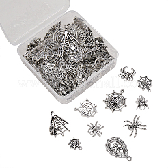 100pcs 10 estilos colgantes de aleación de estilo tibetano&nbsp;TIBEP-CJ0001-80