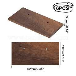 Présentoirs de boucles d'oreilles en bois de noyer&nbsp;EDIS-WH0013-03