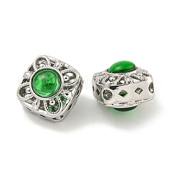 Натуральный агат (окрашенный и нагретый) и латунные полые ромбовидные многожильные звенья&nbsp;KK-P275-01P