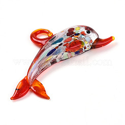 Main feuille d'argent chalumeau grands pendentifs&nbsp;LAMP-T023-13E