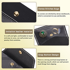 8 шт. портативные сумки из искусственной кожи для хранения ювелирных изделий в дороге ABAG-SP0001-38B