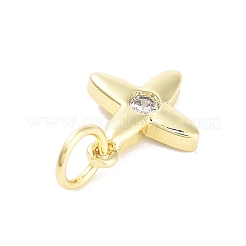 Подвески в виде креста с покрытием из латуни и циркония KK-M293-20G-01